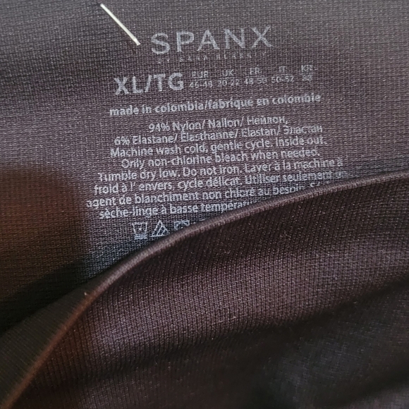 SPANX Look ae Me Now Hi-Waisted Seamless Leggings size: XL black - Picture 4 of 7